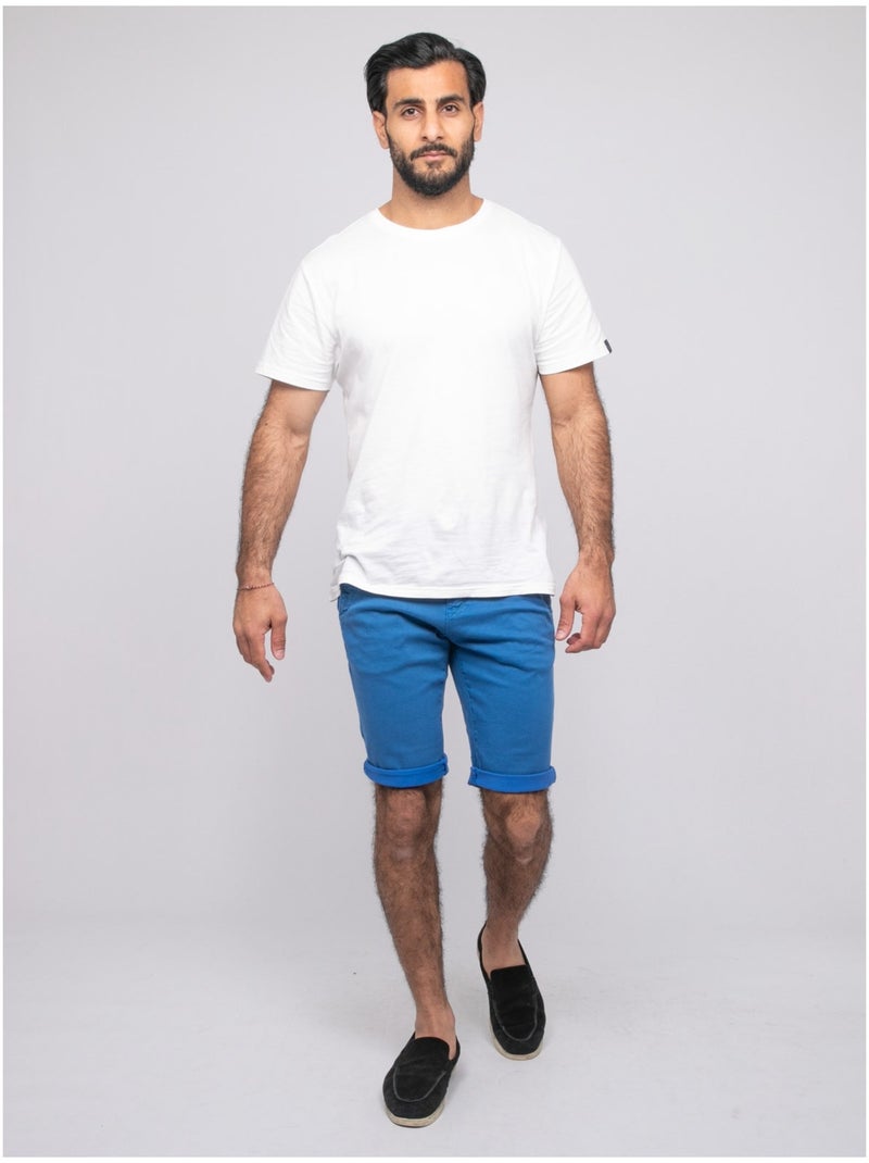 Bermuda chino BODELTA Bleu roi - Kiabi