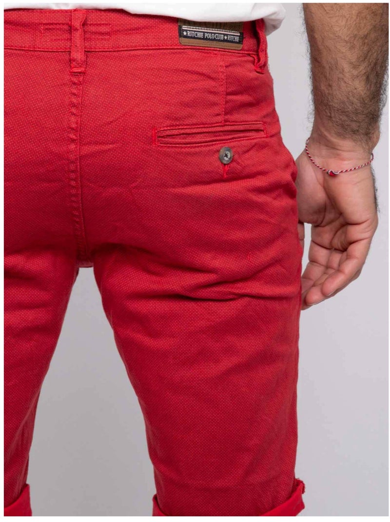 Bermuda chino BODELTA Rouge - Kiabi