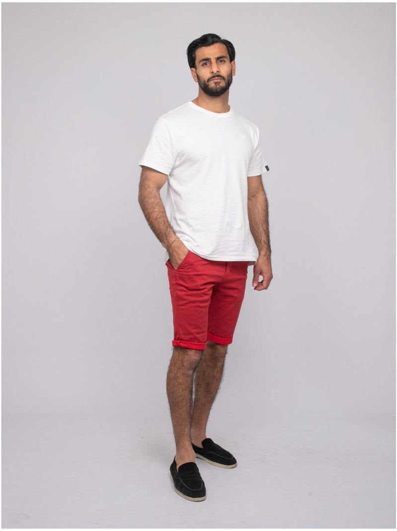 Bermuda chino BODELTA Rouge - Kiabi