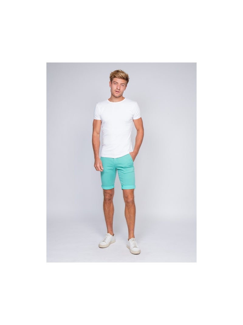 Bermuda chino BODELTA Vert d'eau - Kiabi