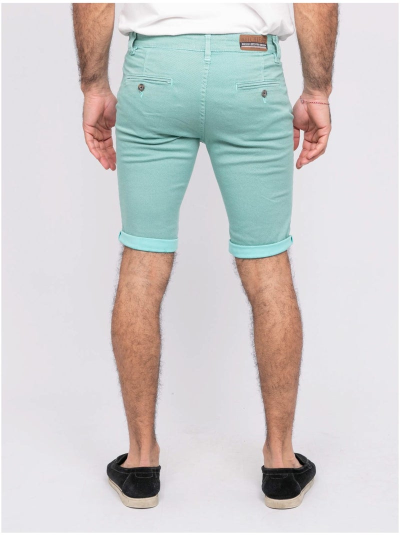 Bermuda chino BODELTA Vert d'eau - Kiabi