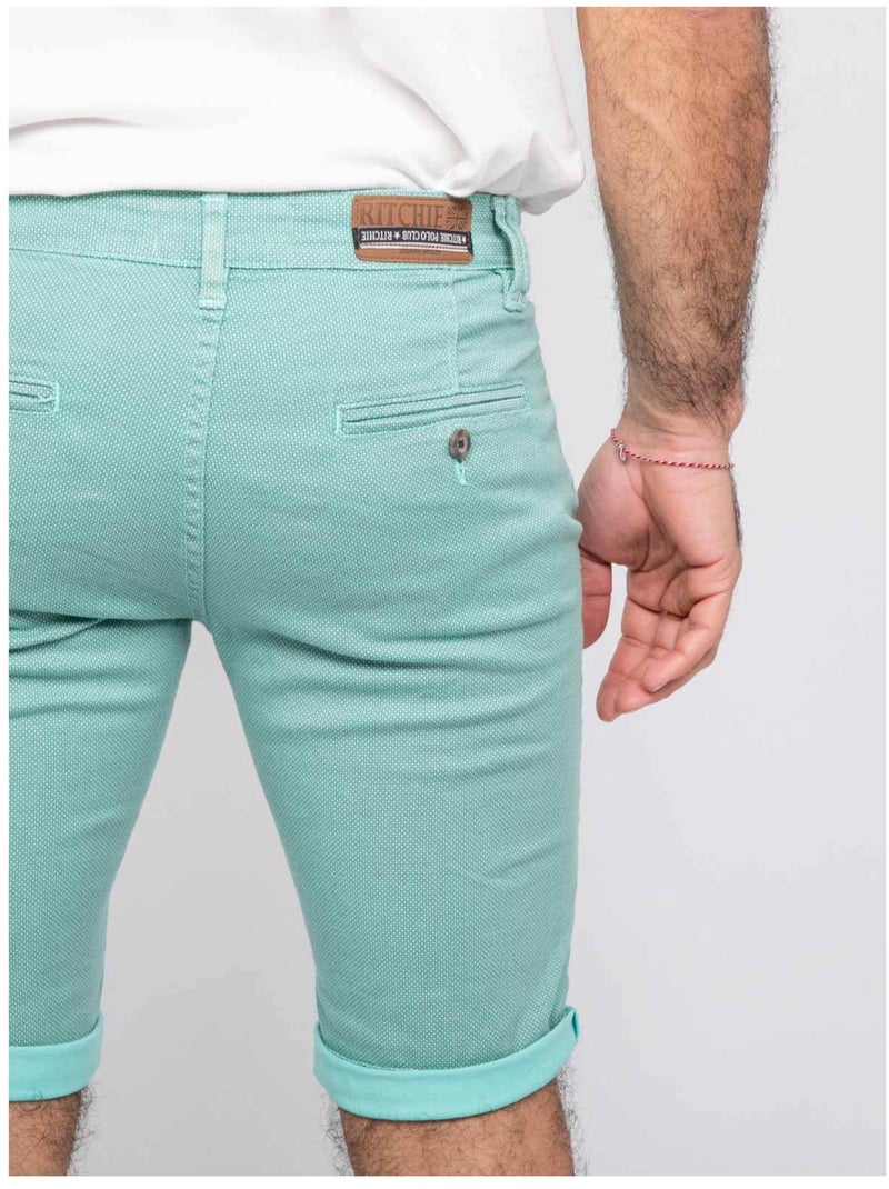 Bermuda chino BODELTA Vert d'eau - Kiabi