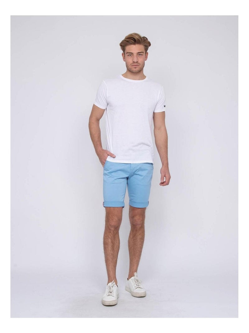 Bermuda chino BOLSTER Bleu ciel - Kiabi