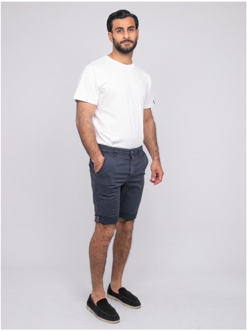 Bermuda chino BOLSTER Bleu marine - Kiabi