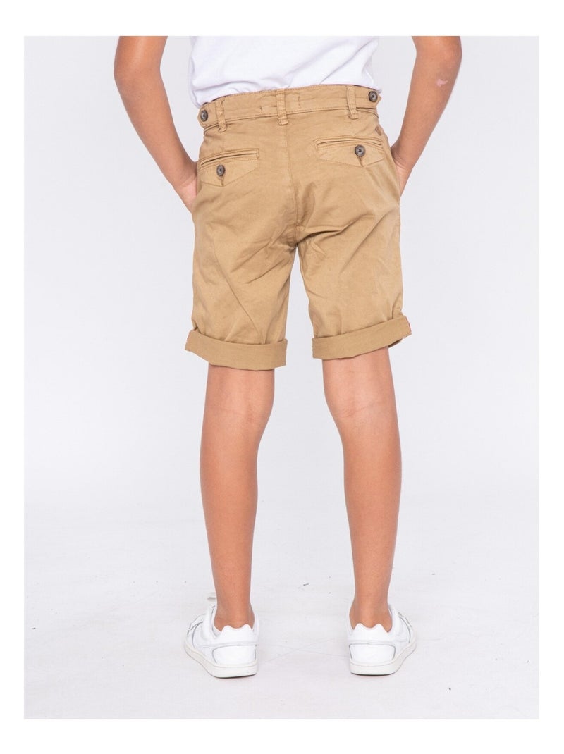 Bermuda chino BOLSTER garçon Marron - Kiabi