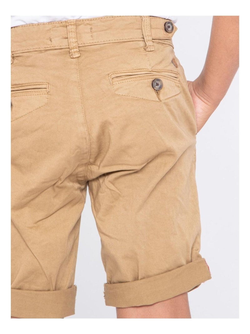 Bermuda chino BOLSTER garçon Marron - Kiabi