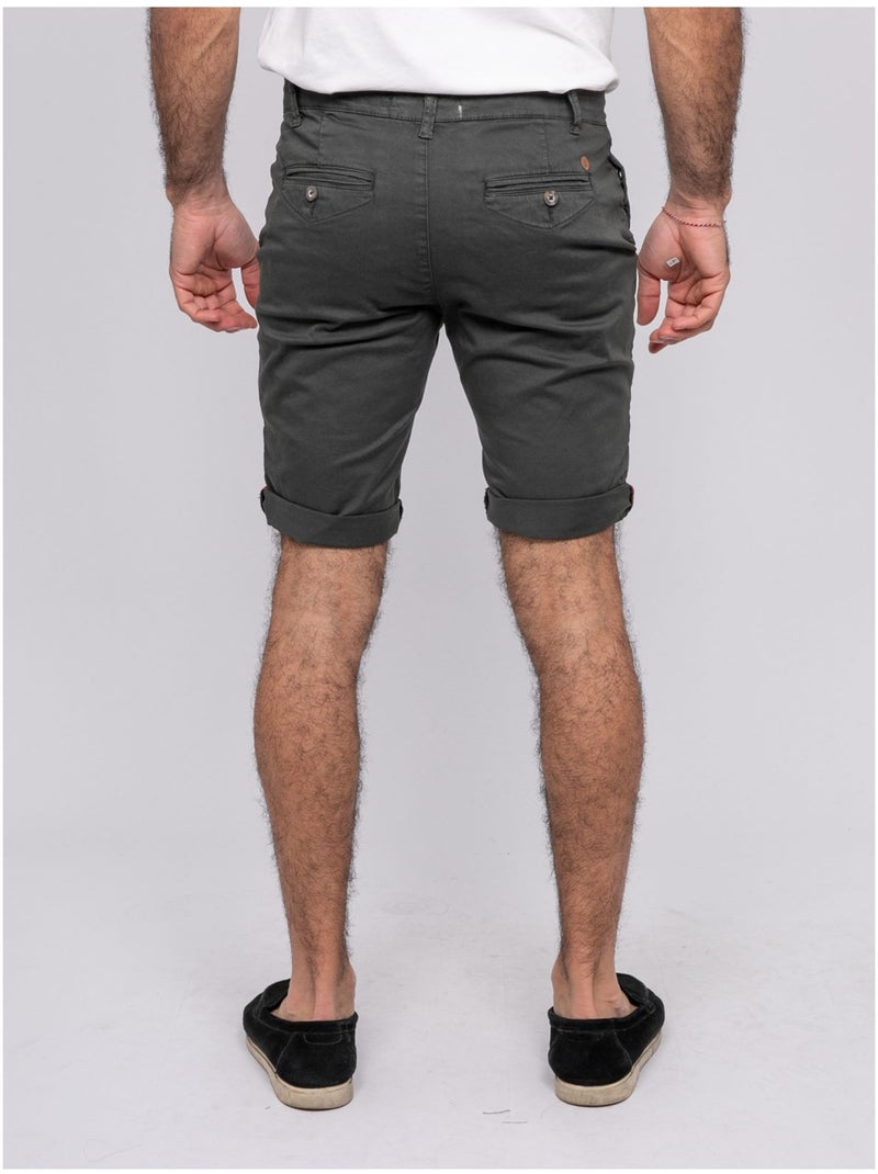 Bermuda chino BOLSTER Gris foncé - Kiabi