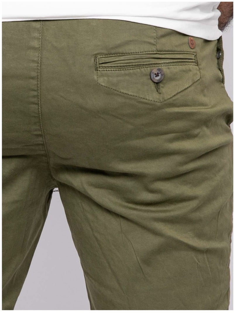 Bermuda chino BOLSTER Kaki - Kiabi