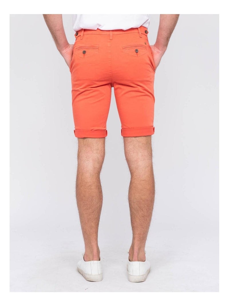 Bermuda chino BOLSTER Orange corail - Kiabi