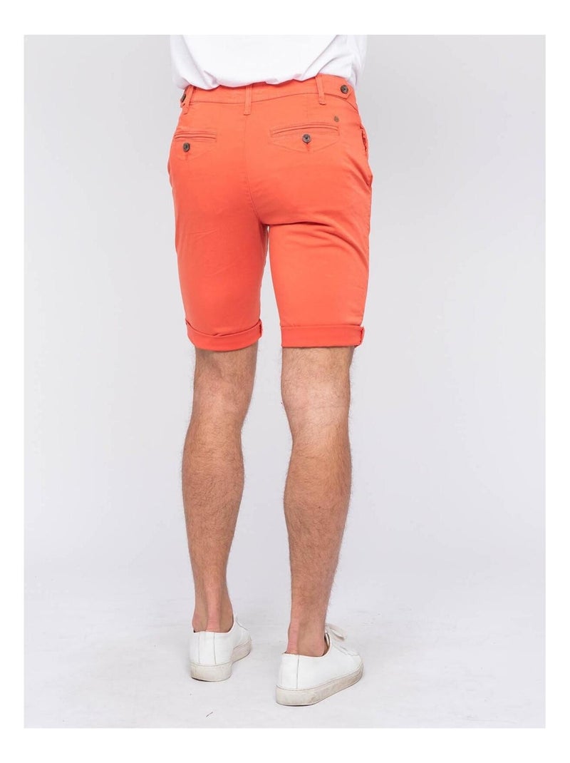 Bermuda chino BOLSTER Orange corail - Kiabi