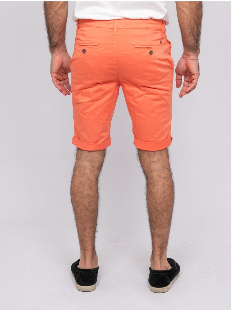 Bermuda chino BOLSTER Orange corail - Kiabi