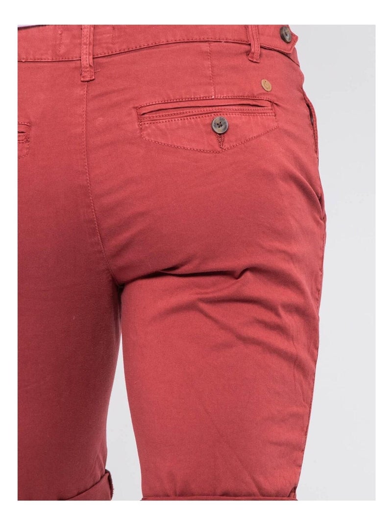 Bermuda chino BOLSTER Rouge - Kiabi