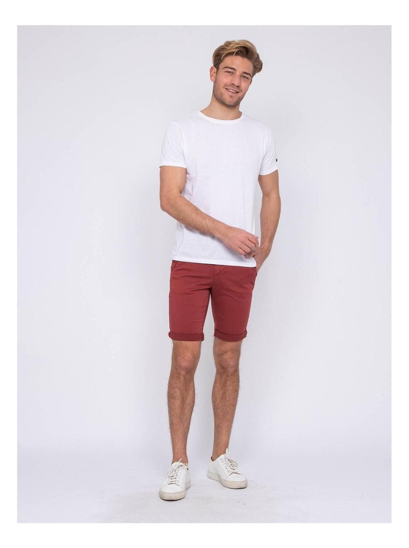 Bermuda chino BOLSTER Rouge - Kiabi