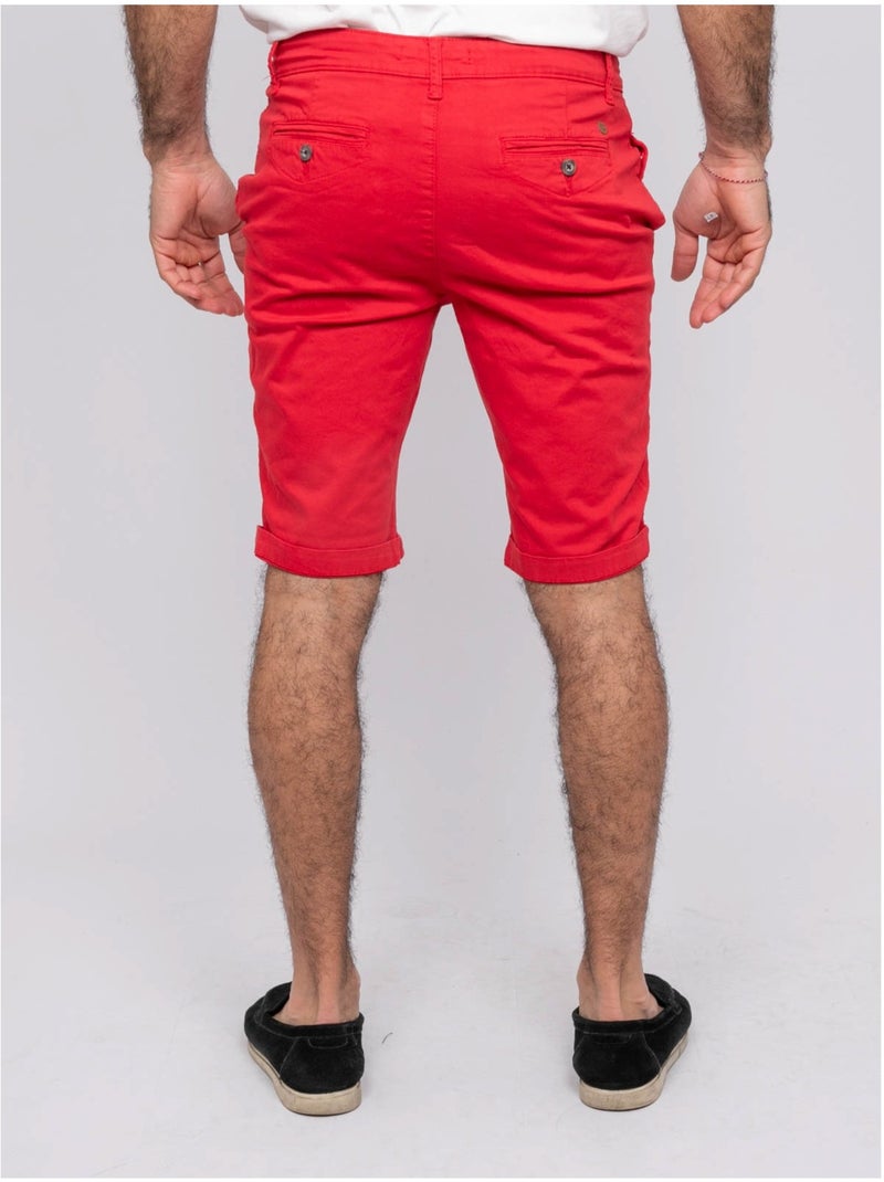 Bermuda chino BOLSTER Rouge - Kiabi