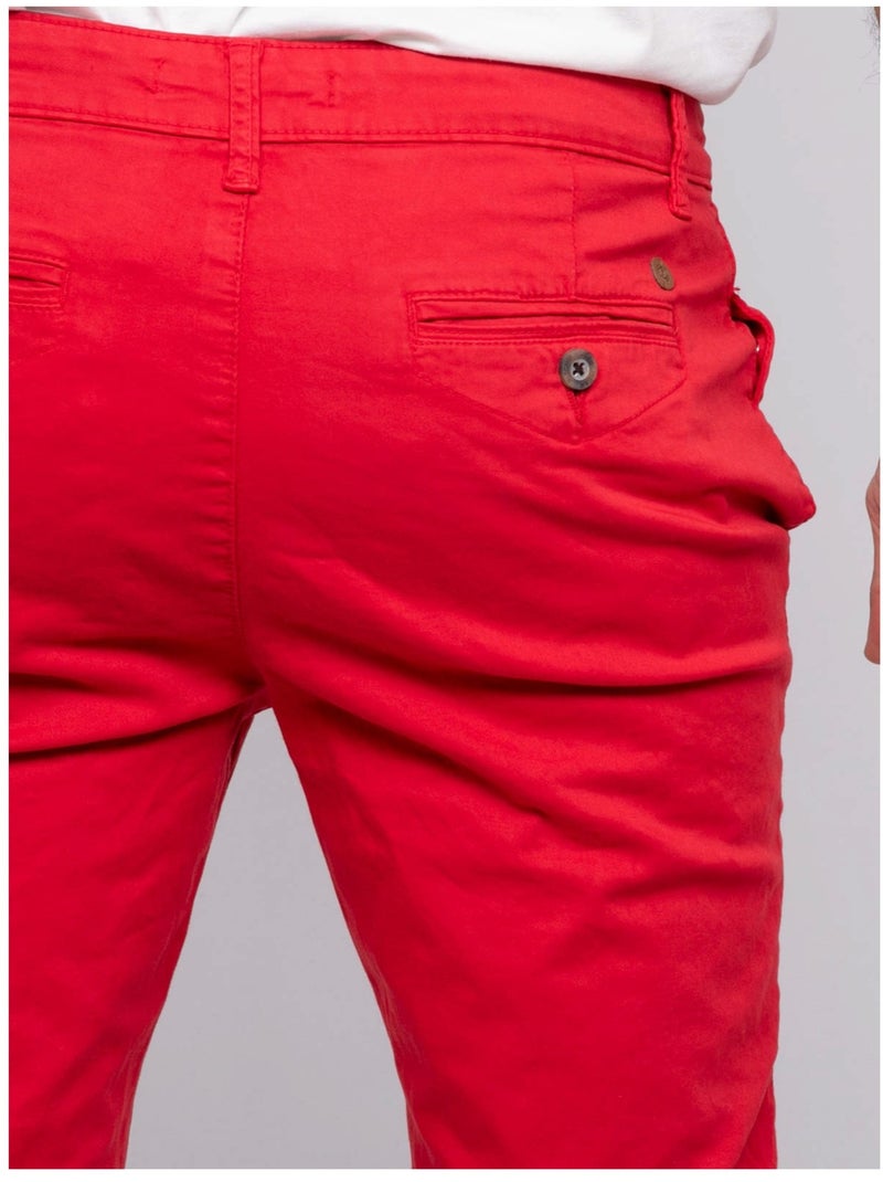 Bermuda chino BOLSTER Rouge - Kiabi