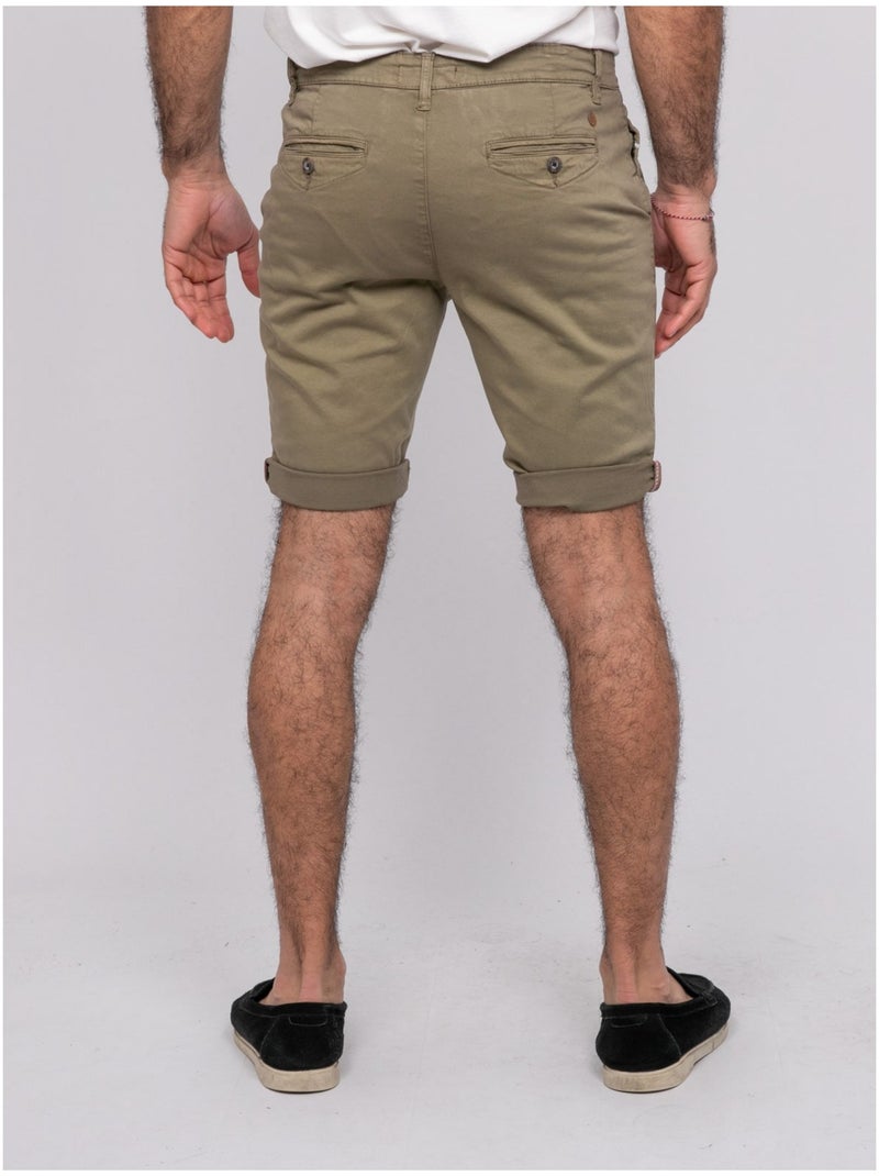 Bermuda chino BOLSTER Vert kaki clair - Kiabi