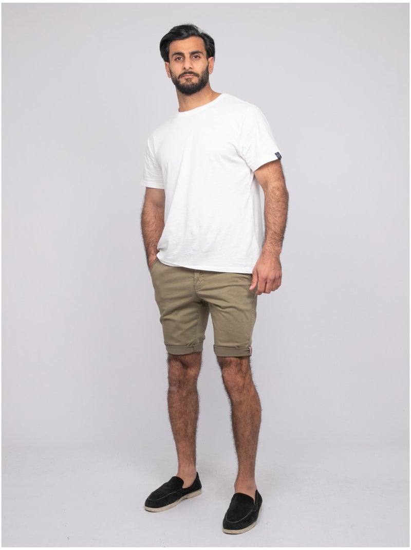 Bermuda chino BOLSTER Vert kaki clair - Kiabi