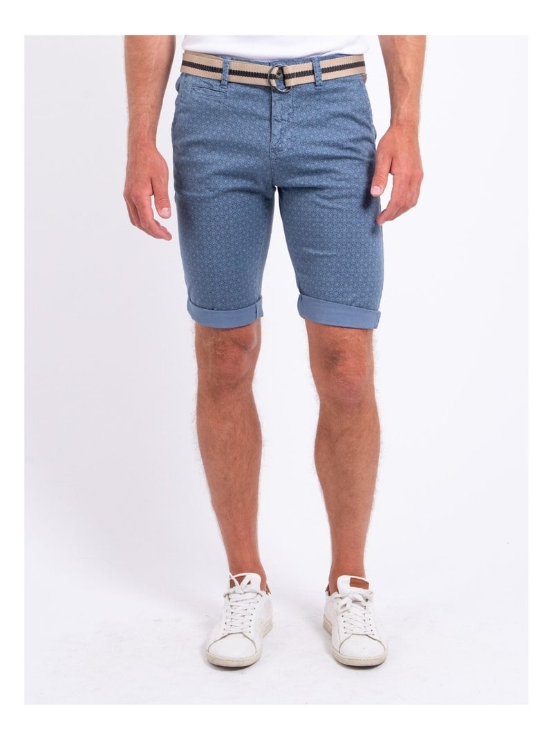 Bermuda chino BOLZED Bleu - Kiabi