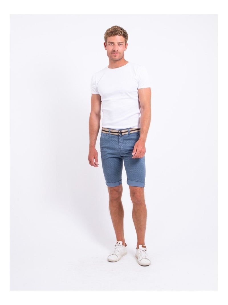 Bermuda chino BOLZED Bleu - Kiabi