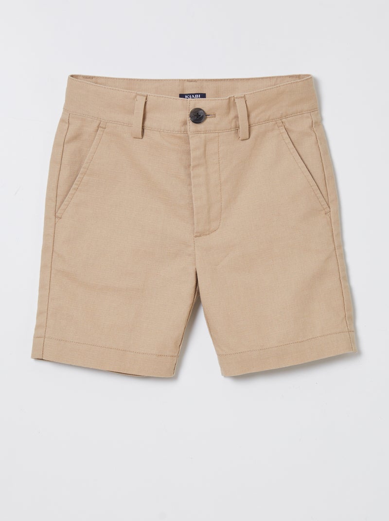 Bermuda chino droit BEIGE - Kiabi