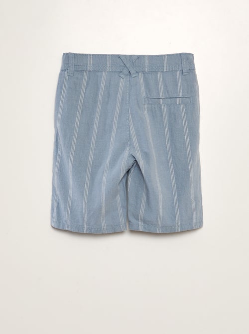 Bermuda chino en lin - Kiabi