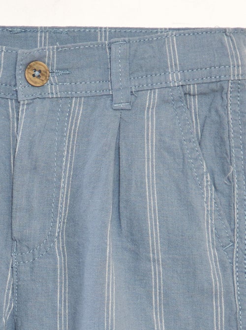 Bermuda chino en lin - Kiabi