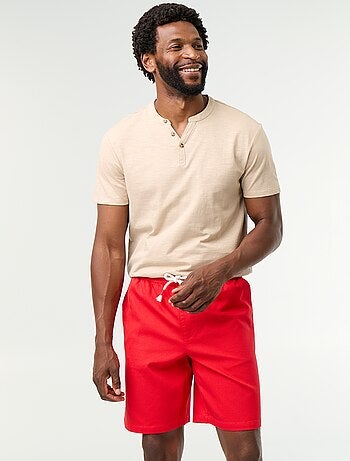 Bermuda chino en matière dobby