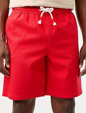 Bermuda chino en matière dobby