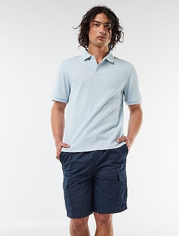 Bermuda chino en popeline avec poches à rabat