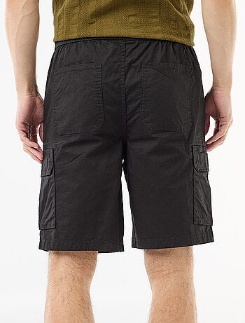 Bermuda chino en popeline avec poches à rabat