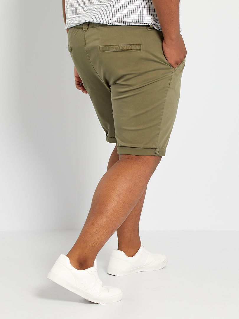 Bermuda Chino Oxbow Kaki Taille US 30 - Neuf Avec étiquettes, 100% Coton, Coupe Régulière Pour Homme