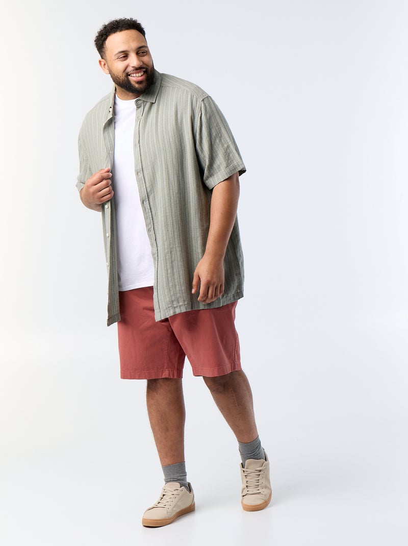 Bermuda chino en twill Rose - Kiabi