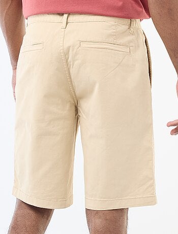 Bermuda chino en twill uni