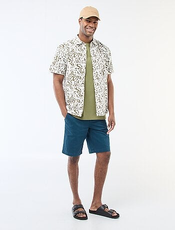 Bermuda chino en twill uni