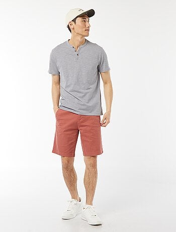 Bermuda chino en twill uni