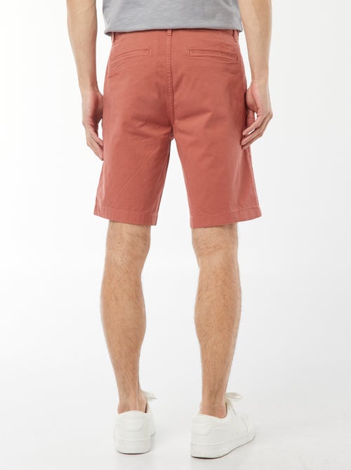 Bermuda chino en twill uni - Kiabi
