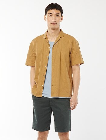 Bermuda chino en twill uni