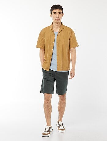 Bermuda chino en twill uni