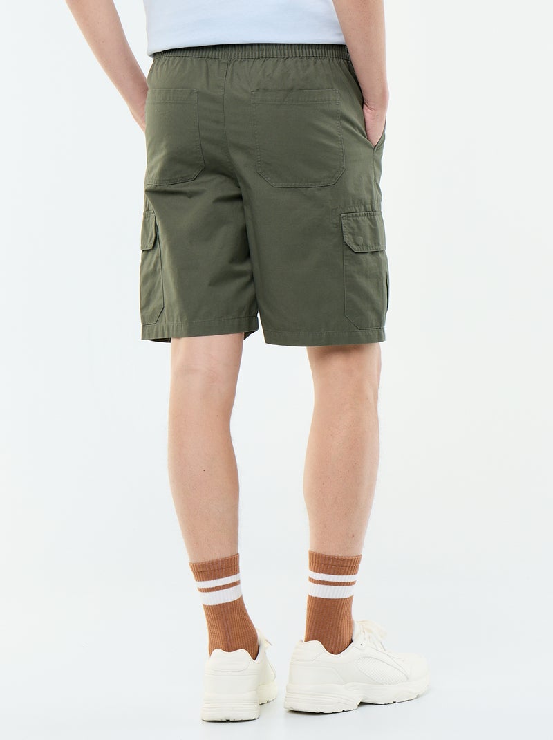 Bermuda chino en twill Vert - Kiabi