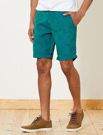 Bermuda chino imprimé floral