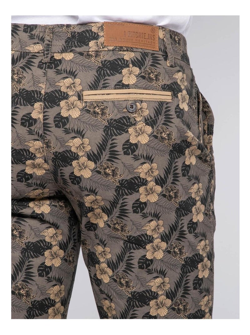 Bermuda chino motifs BOLMAK Gris - Kiabi