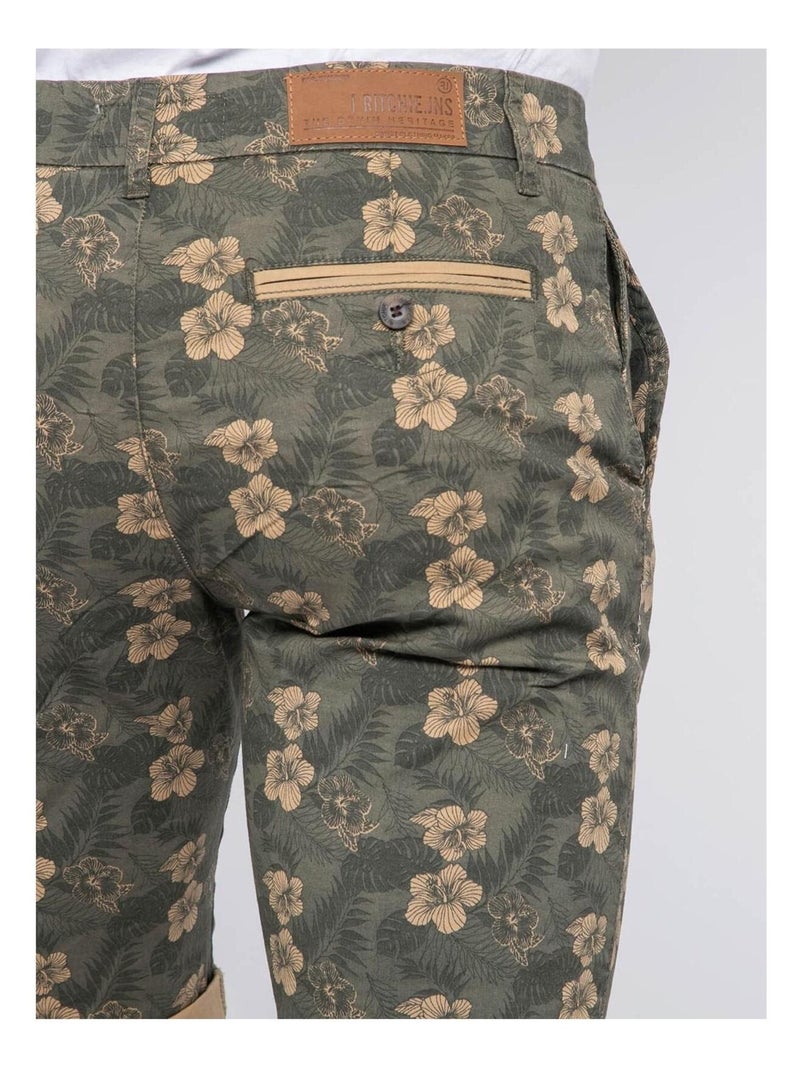 Bermuda chino motifs BOLMAK Kaki - Kiabi