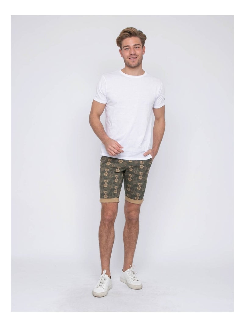 Bermuda chino motifs BOLMAK Kaki - Kiabi