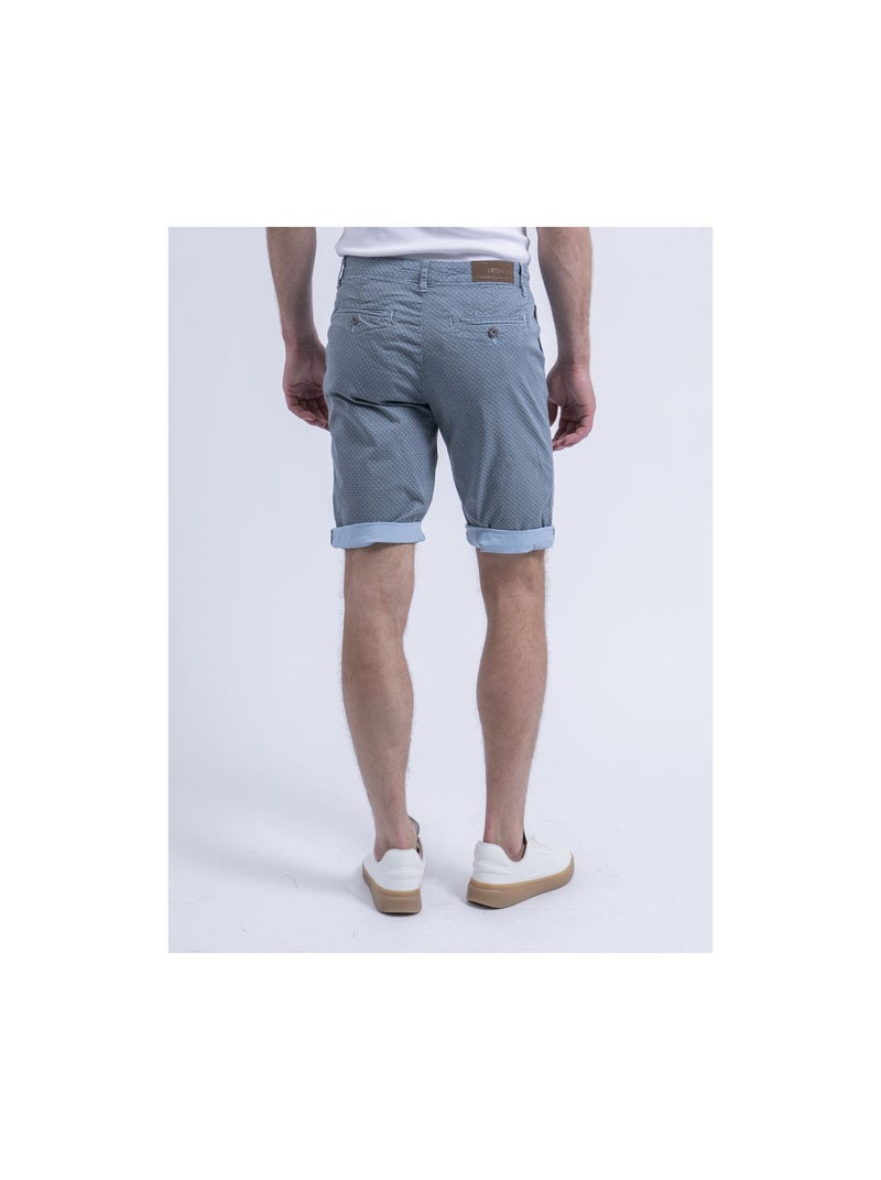 Bermuda chino motifs BOLSAN Bleu ciel - Kiabi