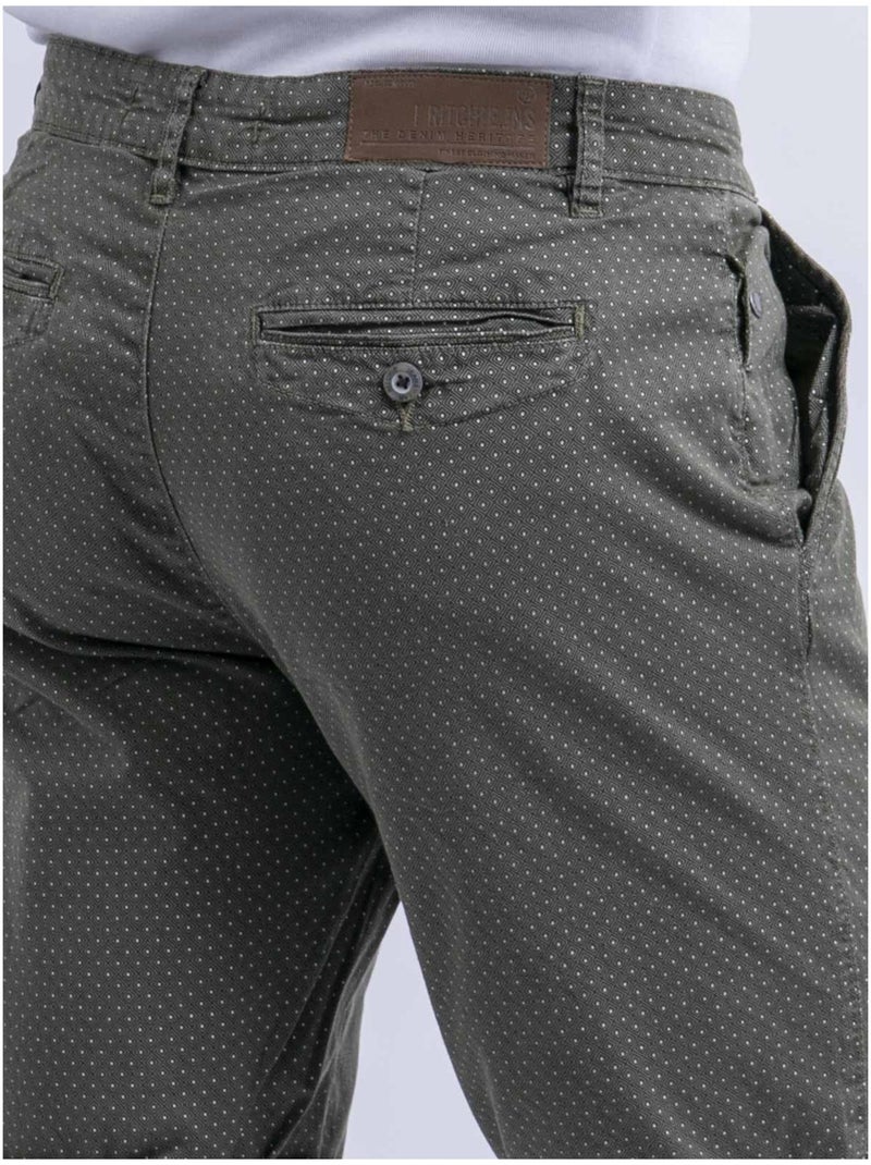 Bermuda chino motifs BOLSAN Kaki - Kiabi