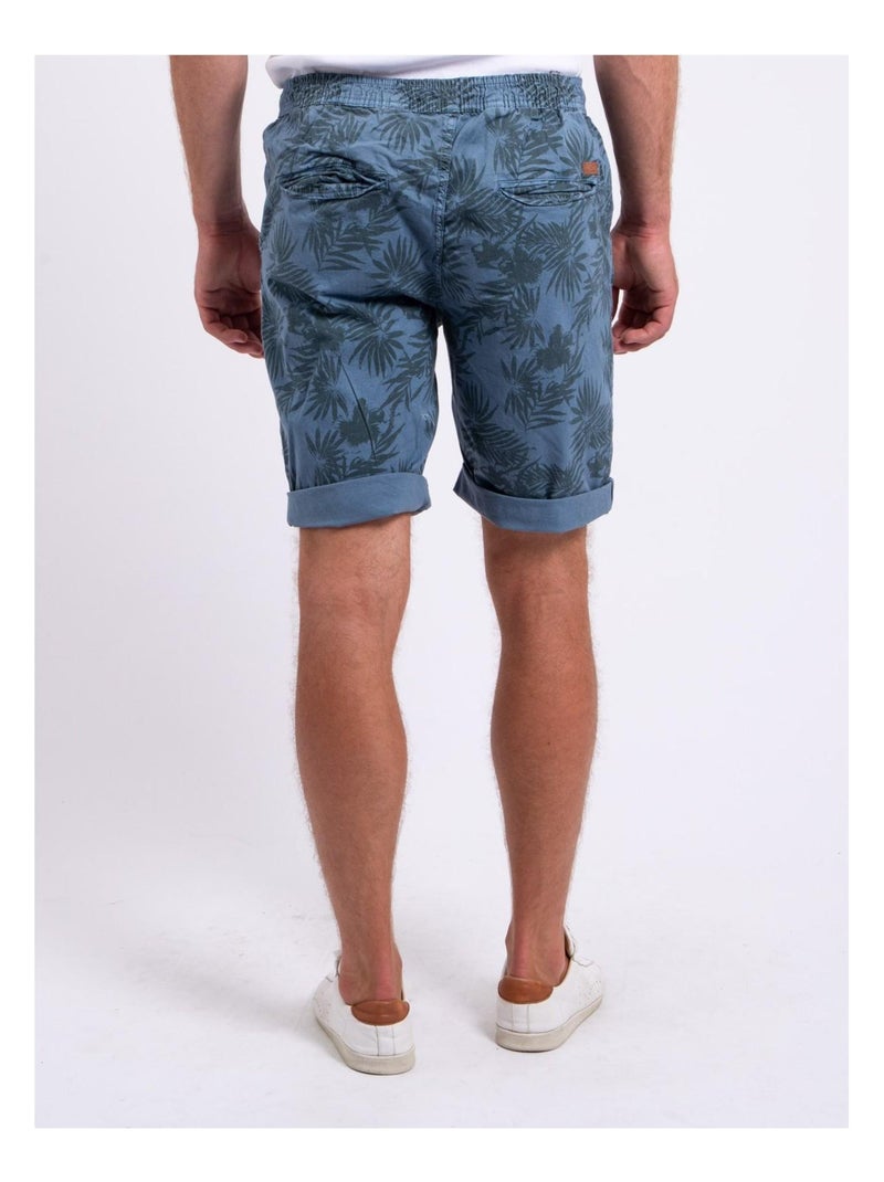 Bermuda chino motifs BOST Bleu - Kiabi