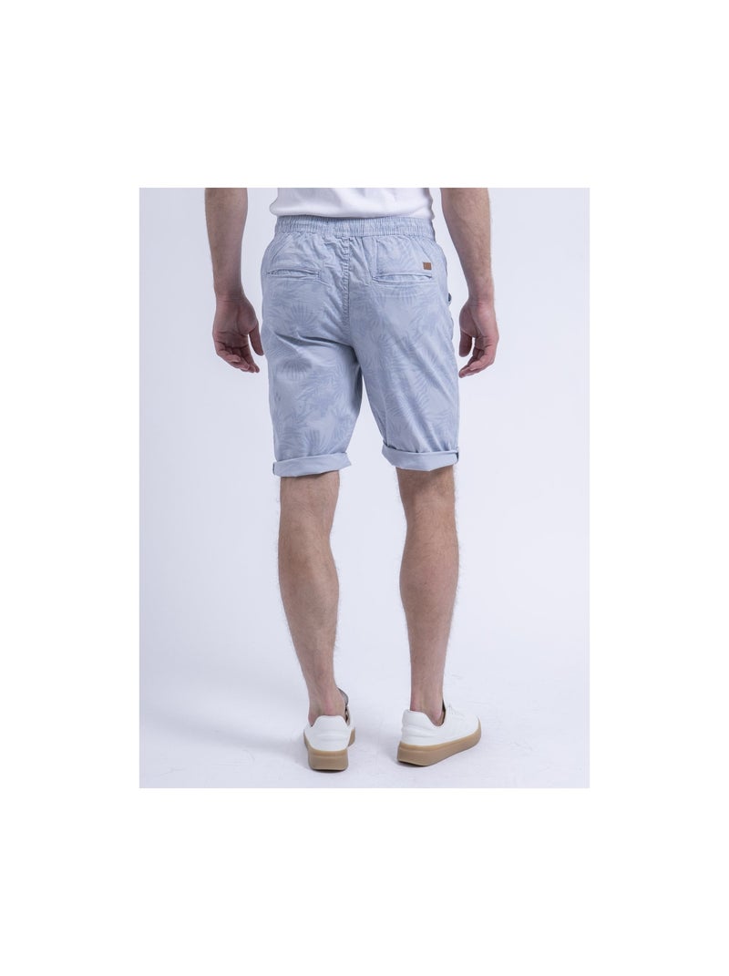 Bermuda chino motifs BOSTANO Bleu ciel - Kiabi