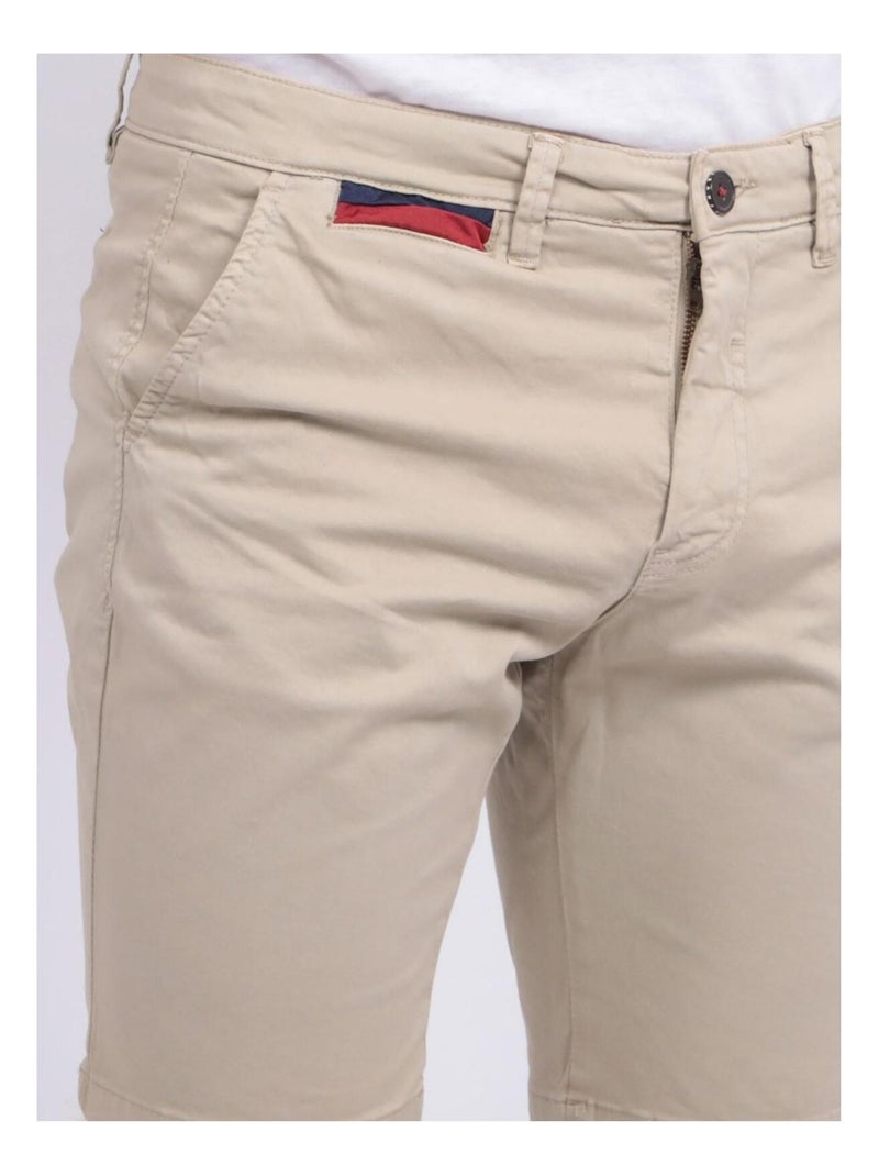 Bermuda chino slim BERKLEY Beige - Kiabi
