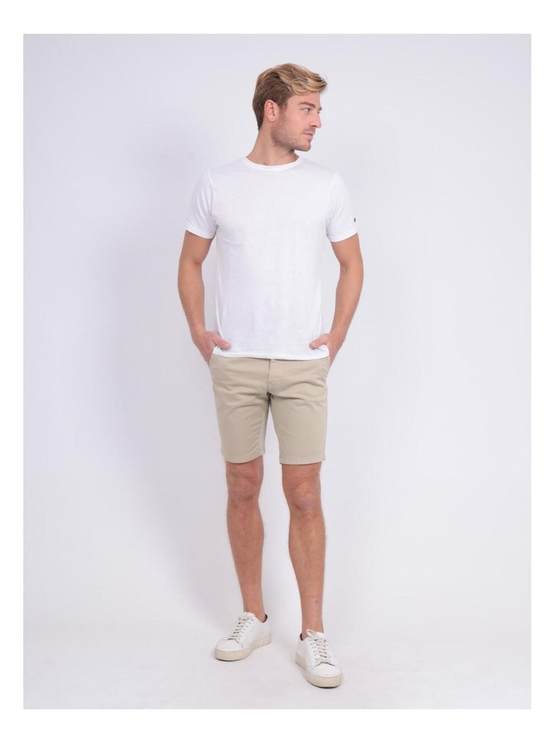 Bermuda chino slim BERKLEY Beige - Kiabi