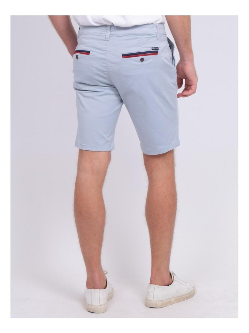 Bermuda chino slim BERKLEY Bleu ciel - Kiabi